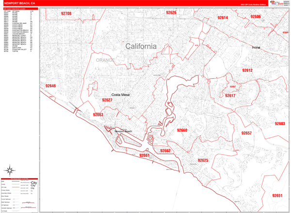 Newport Beach  CA Red Line Style